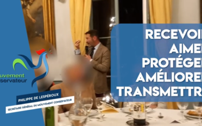 Discours de Philippe de Lespéroux, Secrétaire général du Mouvement Conservateur